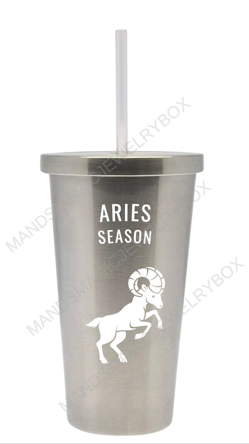 Aries Season Tumbler, Aries Tumbler, Aries Season, Zodiac Tumblers, Astrology Tumblers, Aries Zodiac Tumbler, Aries Astrology Tumbler