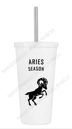 Aries Season Tumbler, Aries Tumbler, Aries Season, Zodiac Tumblers, Astrology Tumblers, Aries Zodiac Tumbler, Aries Astrology Tumbler