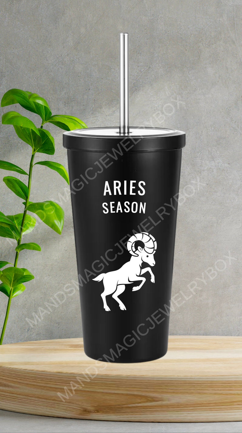 Aries Season Tumbler, Aries Tumbler, Aries Season, Zodiac Tumblers, Astrology Tumblers, Aries Zodiac Tumbler, Aries Astrology Tumbler