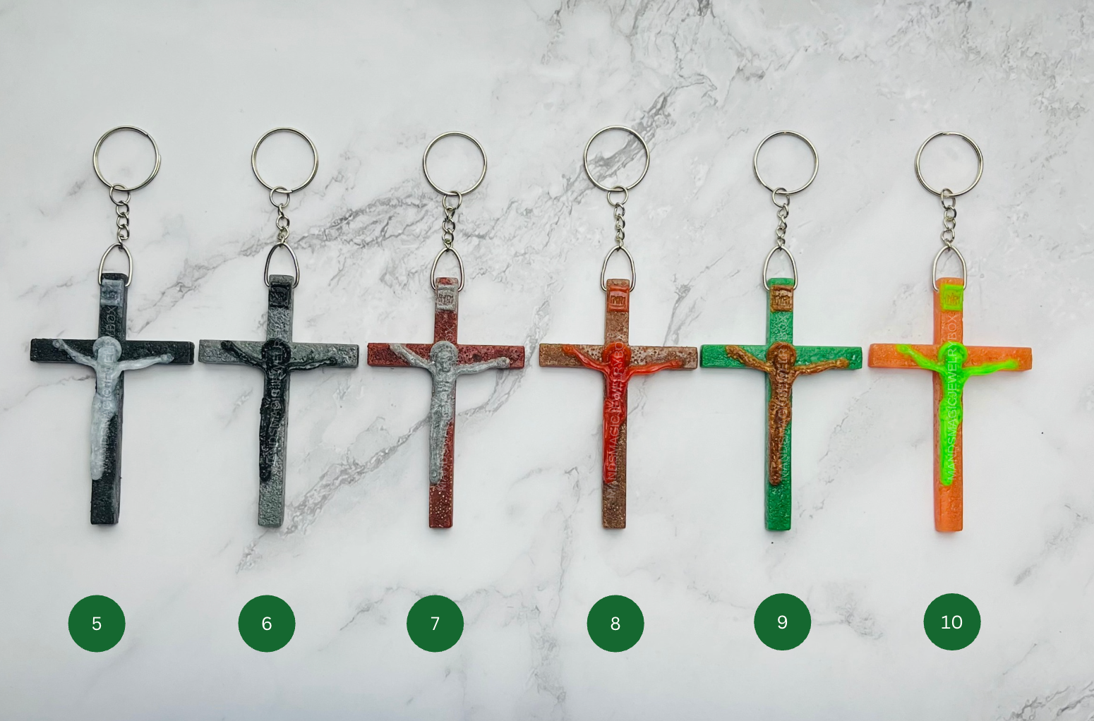 Jesus Cross Keychains/Llaveros De Jesus