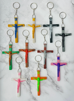 Jesus Cross Keychains/Llaveros De Jesus