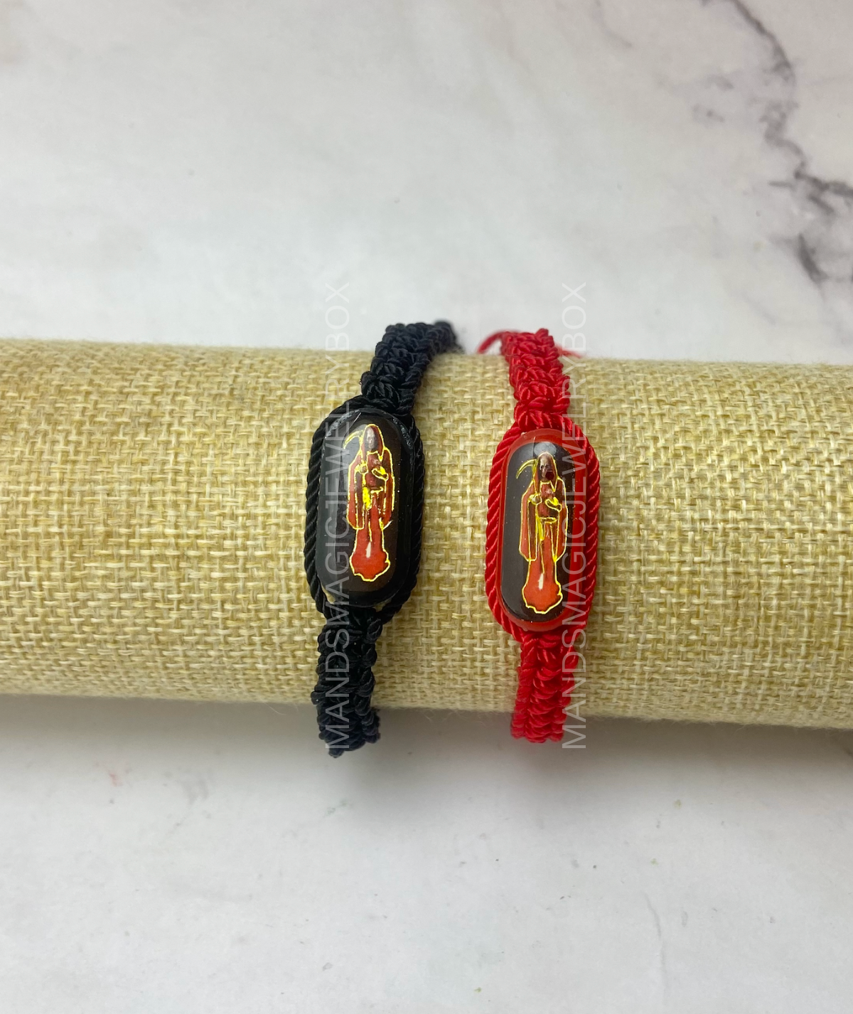 Holy Death Thread Bracelets/Pulseras De Hilo Santa Muerte
