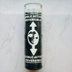 Double—Triple—7x Action Reversible Glass Candles