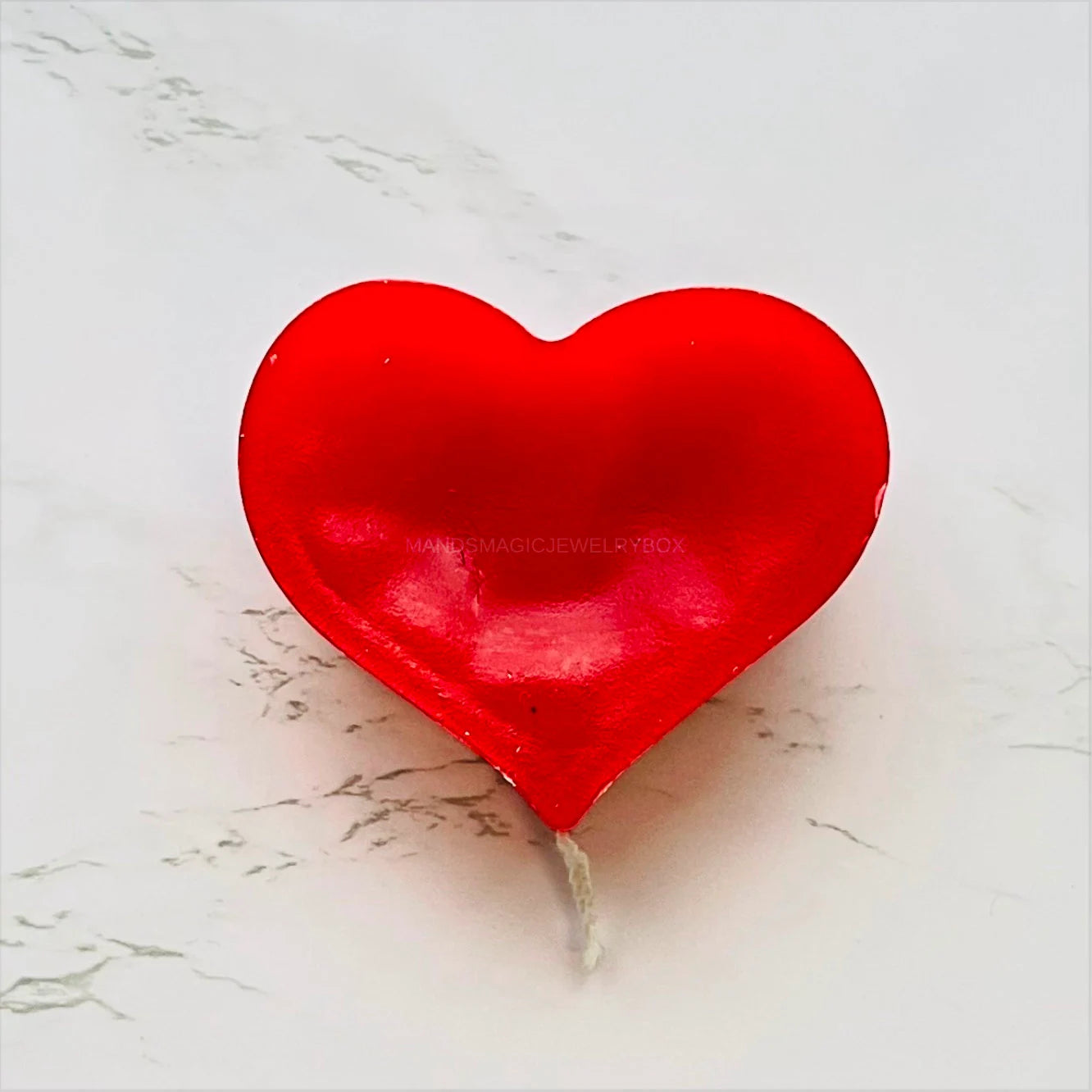 Heart Shaped Wax Candle • Valentine's Day Candle • Gifts For Her • Gifts For Him • Valentine's Day Gifts