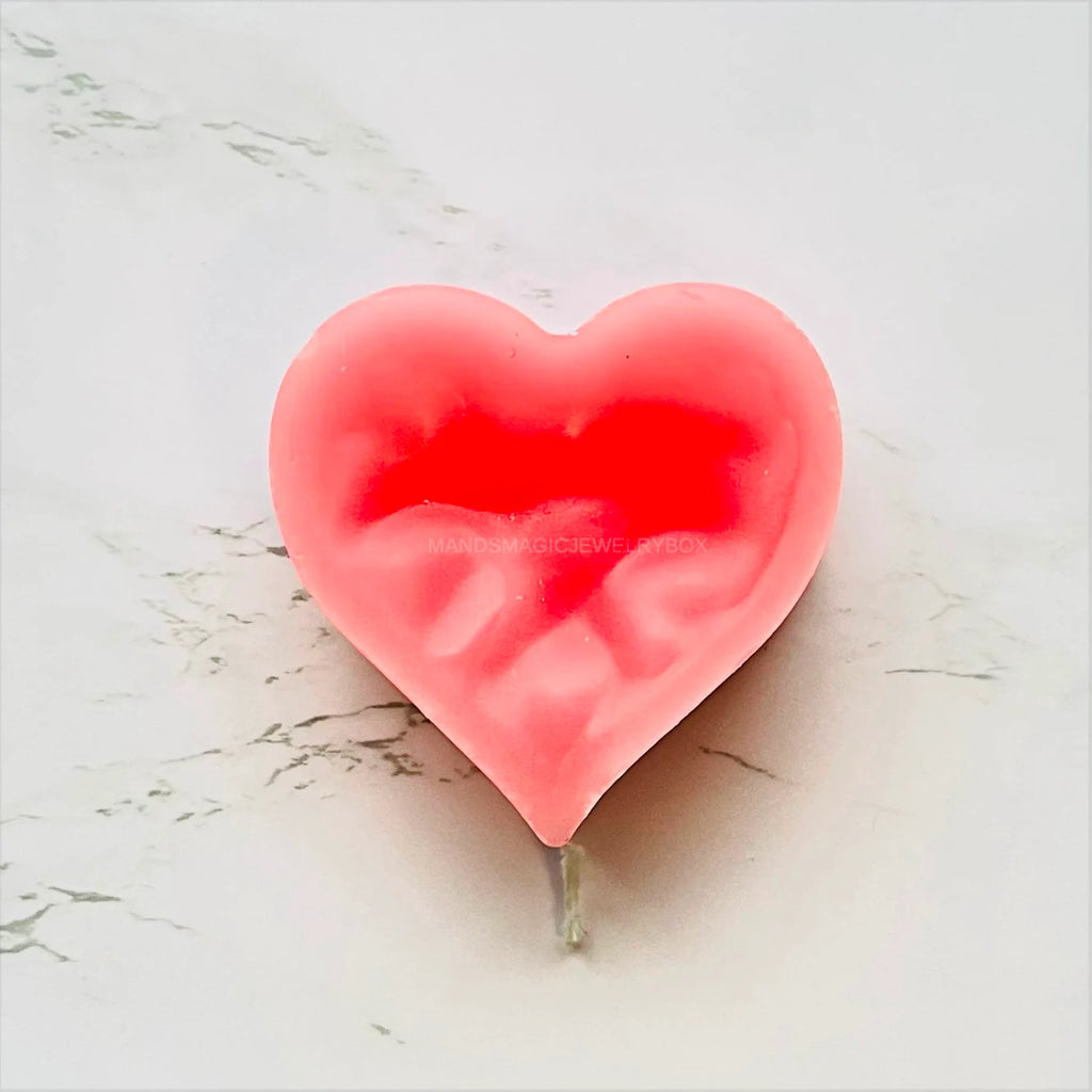 Heart Shaped Wax Candle • Valentine's Day Candle • Gifts For Her • Gifts For Him • Valentine's Day Gifts