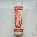 Virgen Of Guadalupe Glass Candle | Vela de Vidrio Virgen de Guadalupe