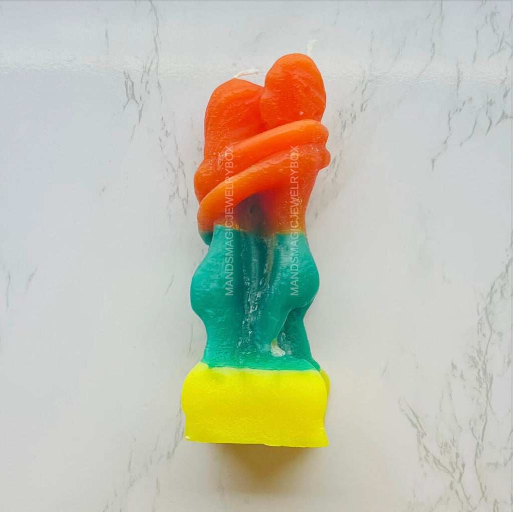 Open Roads Adam & Eve Forbidden Temptation Figure Wax Candle
