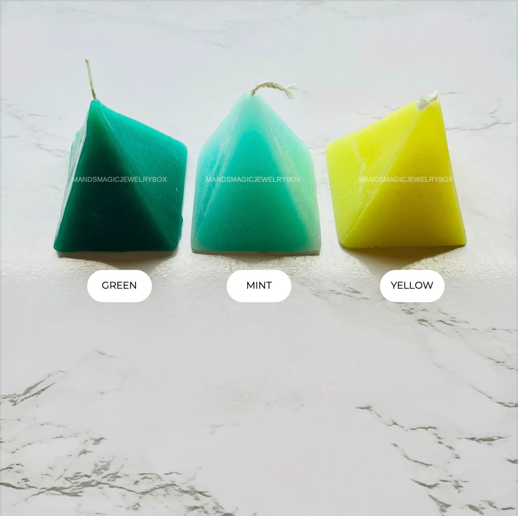 Pyramid Figure Wax Candle