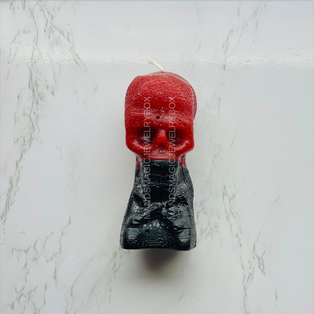 Skull Figure Wax Candle, Open Roads, Chango Macho, Reversable