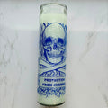 Protection From Enemies Glass Candle