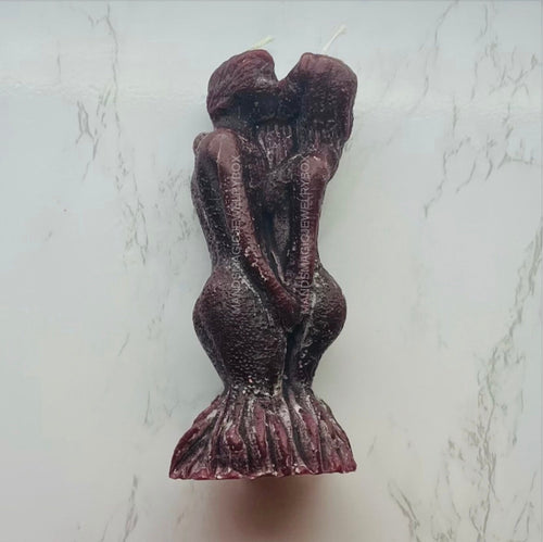 Adam & Eve Forbidden Temptation Figure Wax Candle