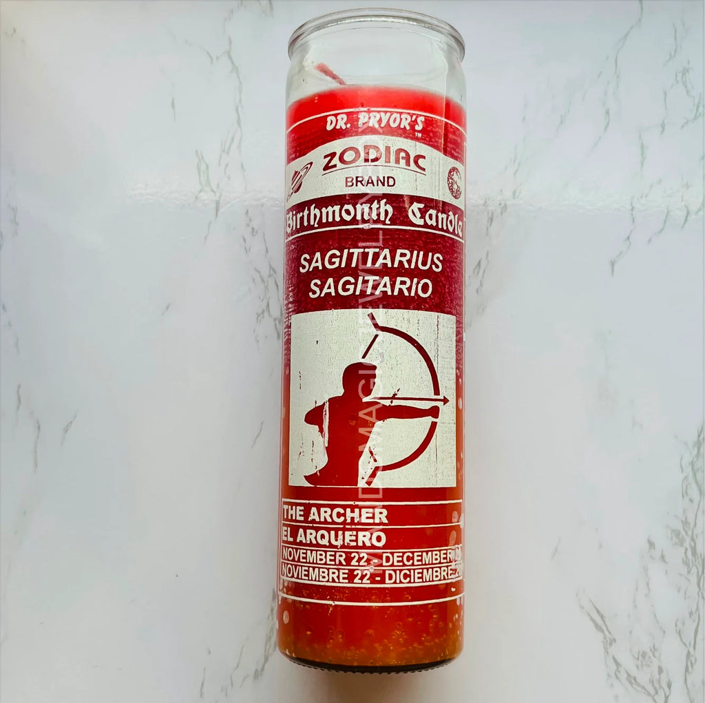 Zodiac Birthmonth Glass Candle, Capricorn Zodiac Glass Candle, Gemini Zodiac Glass Candle, Sagittarius Zodiac Glass Candle