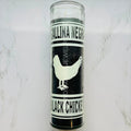 Black Chicken Glass Candle/Vela Gallina Negra
