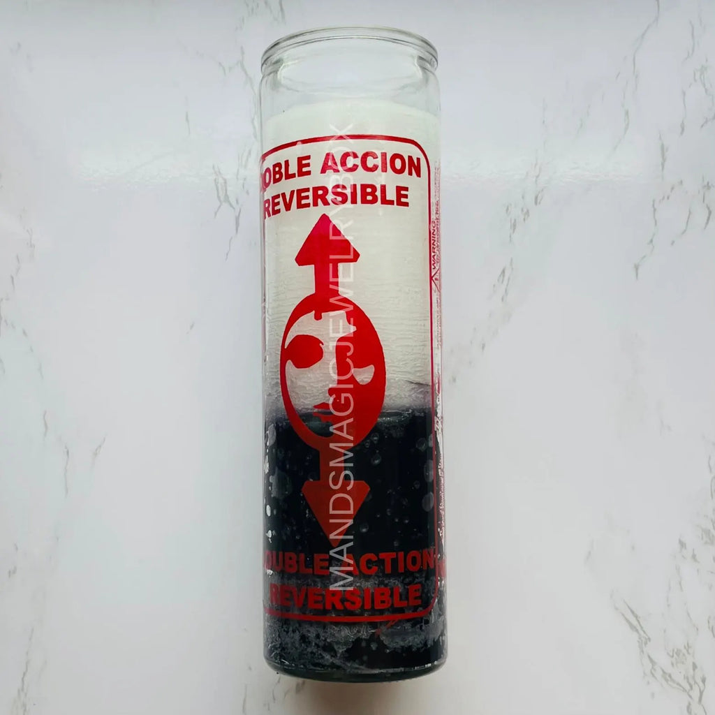 Double—Triple—7x Action Reversible Glass Candles