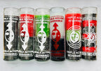 Double—Triple—7x Action Reversible Glass Candles