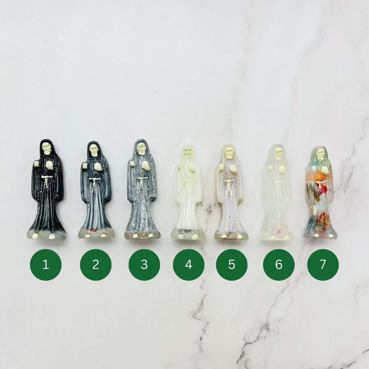 2.5-inch Santa Muerte Statue, Holy Death Statue